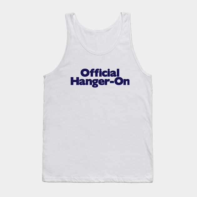 James Hunt Racing 'Official Hanger-On' emblem - exact recreation - 1970's/80's F1 cool - Hesketh blue print Tank Top by retropetrol